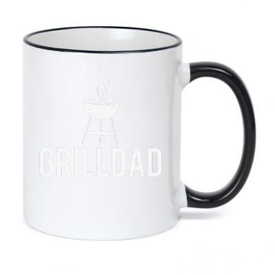 Grilldad Barbecue Grill Daddy Master BBQ Smoker Chef Dad 11oz Black Color Changing Mug