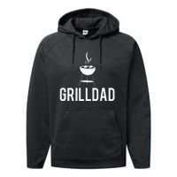 Grilldad Barbecue Grill Daddy Master BBQ Smoker Chef Dad Performance Fleece Hoodie