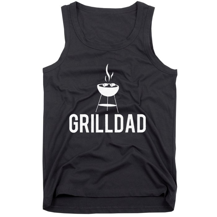 Grilldad Barbecue Grill Daddy Master BBQ Smoker Chef Dad Tank Top