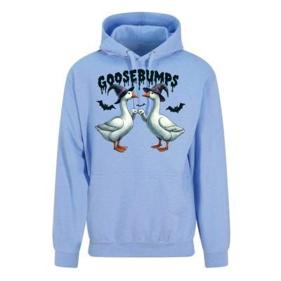 Goose Bumps Geese Fist Bumping Animal Pun Witch Halloween Unisex Surf Hoodie