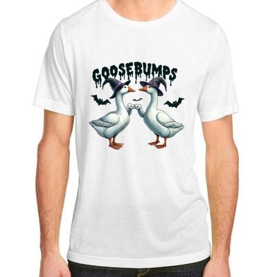 Goose Bumps Geese Fist Bumping Animal Pun Witch Halloween Adult ChromaSoft Performance T-Shirt