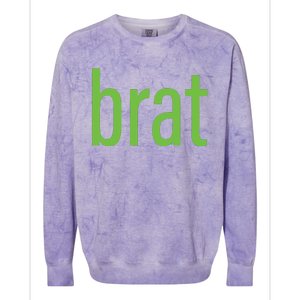 Green Brat Colorblast Crewneck Sweatshirt