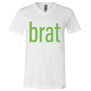 Green Brat V-Neck T-Shirt