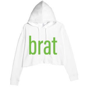 Green Brat Crop Fleece Hoodie