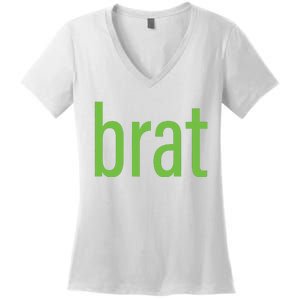 Green Brat Women's V-Neck T-Shirt