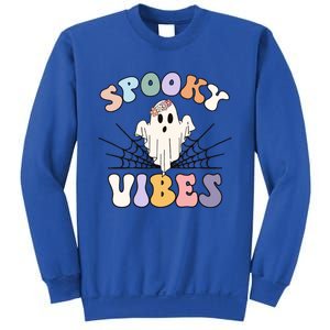 Groovy Boo Ghost Spooky Vibes Halloween Costumes Gift Sweatshirt