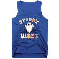 Groovy Boo Ghost Spooky Vibes Halloween Costumes Gift Tank Top