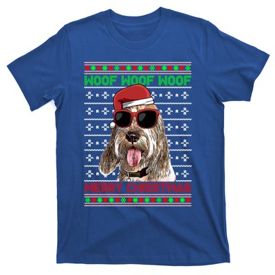 Grand Basset Griffon Vendeen Woof Merry Christmas Gift T-Shirt