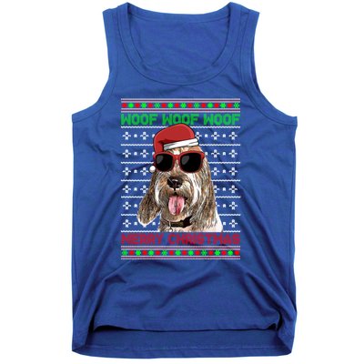 Grand Basset Griffon Vendeen Woof Merry Christmas Gift Tank Top