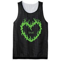 Green Brat Mesh Reversible Basketball Jersey Tank