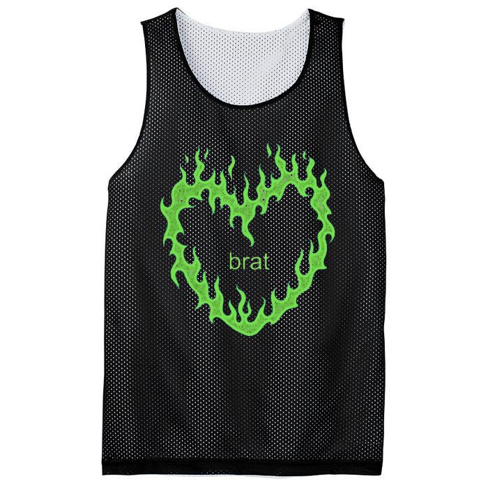 Green Brat Mesh Reversible Basketball Jersey Tank