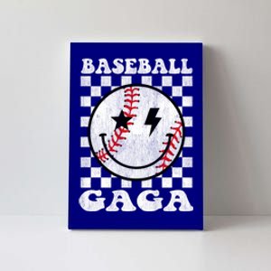 Groovy Baseball Gaga Funny Game Day Baseball Gaga Cool Gift Canvas