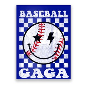 Groovy Baseball Gaga Funny Game Day Baseball Gaga Cool Gift Poster