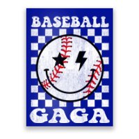 Groovy Baseball Gaga Funny Game Day Baseball Gaga Cool Gift Poster