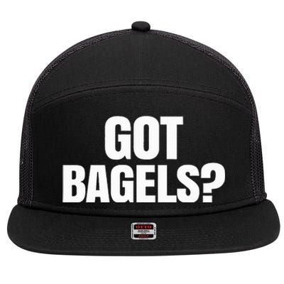 Got Bagels 7 Panel Mesh Trucker Snapback Hat