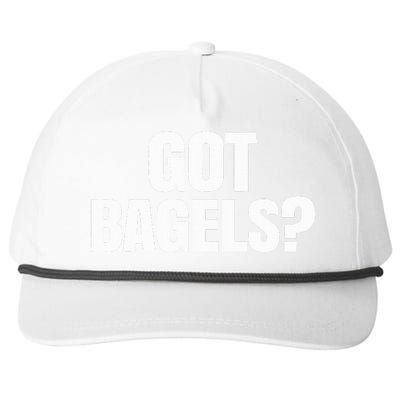 Got Bagels Snapback Five-Panel Rope Hat