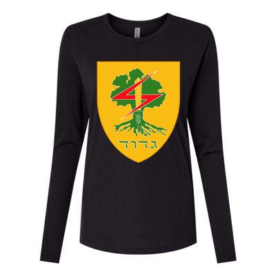 Golani Brigade Gdud 51 Idf Israel Defense Force Womens Cotton Relaxed Long Sleeve T-Shirt