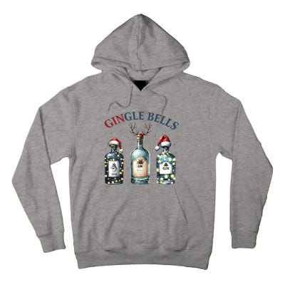 Gingle Bells Gin Gin Bells Christmas Tree Merry Xmas Tall Hoodie