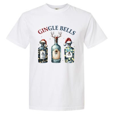 Gingle Bells Gin Gin Bells Christmas Tree Merry Xmas Garment-Dyed Heavyweight T-Shirt