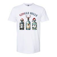 Gingle Bells Gin Gin Bells Christmas Tree Merry Xmas Softstyle CVC T-Shirt