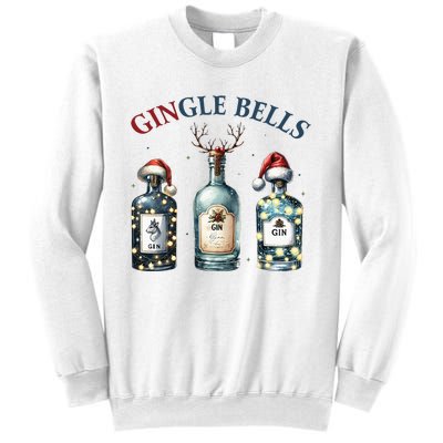 Gingle Bells Gin Gin Bells Christmas Tree Merry Xmas Sweatshirt