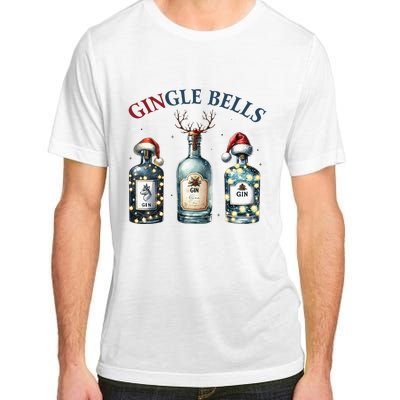 Gingle Bells Gin Gin Bells Christmas Tree Merry Xmas Adult ChromaSoft Performance T-Shirt