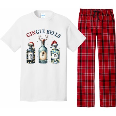 Gingle Bells Gin Gin Bells Christmas Tree Merry Xmas Pajama Set