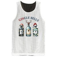 Gingle Bells Gin Gin Bells Christmas Tree Merry Xmas Mesh Reversible Basketball Jersey Tank