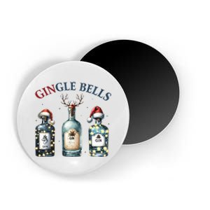 Gingle Bells Gin Gin Bells Christmas Tree Merry Xmas Magnet