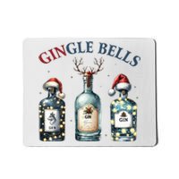 Gingle Bells Gin Gin Bells Christmas Tree Merry Xmas Mousepad