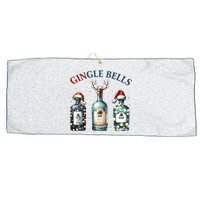 Gingle Bells Gin Gin Bells Christmas Tree Merry Xmas Large Microfiber Waffle Golf Towel