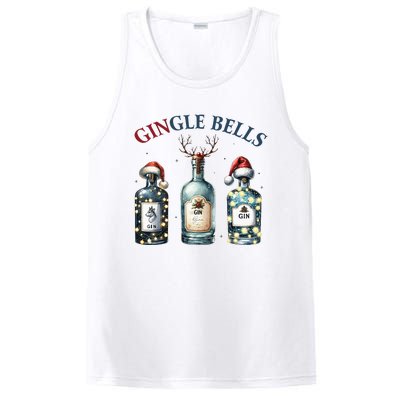 Gingle Bells Gin Gin Bells Christmas Tree Merry Xmas PosiCharge Competitor Tank