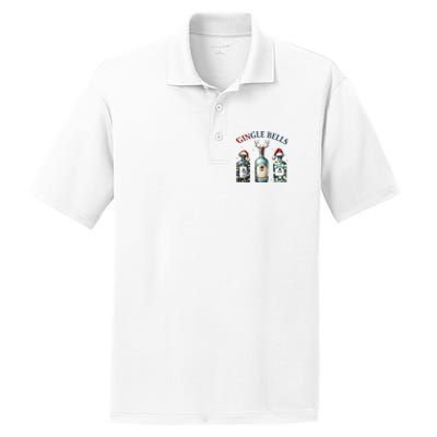 Gingle Bells Gin Gin Bells Christmas Tree Merry Xmas PosiCharge RacerMesh Polo