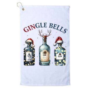 Gingle Bells Gin Gin Bells Christmas Tree Merry Xmas Platinum Collection Golf Towel