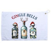 Gingle Bells Gin Gin Bells Christmas Tree Merry Xmas Grommeted Golf Towel