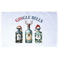 Gingle Bells Gin Gin Bells Christmas Tree Merry Xmas Microfiber Hand Towel