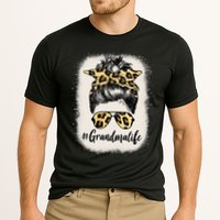 Grandmalife Bleached Grandma Life Leopard Messy Bun Performance Shirt
