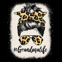 Grandmalife Bleached Grandma Life Leopard Messy Bun 16 in Basic Backpack
