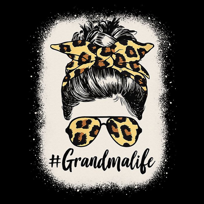 Grandmalife Bleached Grandma Life Leopard Messy Bun 16 in Basic Backpack