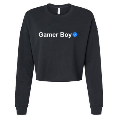 Gamer Boy Cropped Pullover Crew