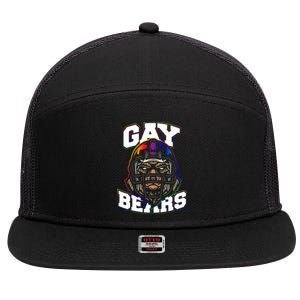 Gay Bears 7 Panel Mesh Trucker Snapback Hat