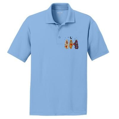 Groovy Boo Ghost Squad Halloween Autumn Art PosiCharge RacerMesh Polo