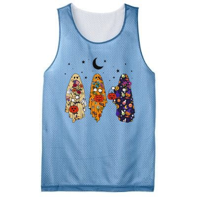 Groovy Boo Ghost Squad Halloween Autumn Art Mesh Reversible Basketball Jersey Tank