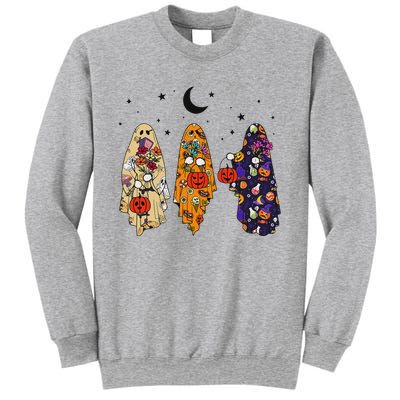 Groovy Boo Ghost Squad Halloween Autumn Art Sweatshirt