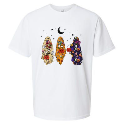 Groovy Boo Ghost Squad Halloween Autumn Art Sueded Cloud Jersey T-Shirt