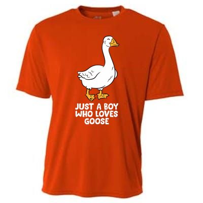 Goose Boy Gift Just A Boy Who Loves Goose Cooling Performance Crew T-Shirt