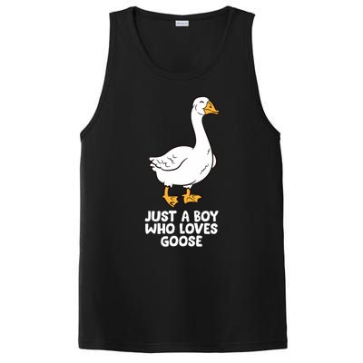 Goose Boy Gift Just A Boy Who Loves Goose PosiCharge Competitor Tank