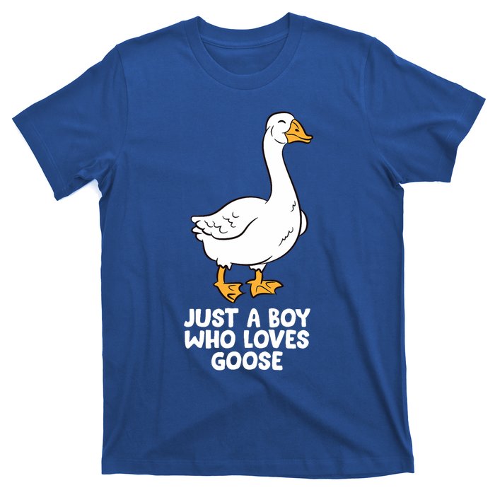 Goose Boy Gift Just A Boy Who Loves Goose T-Shirt