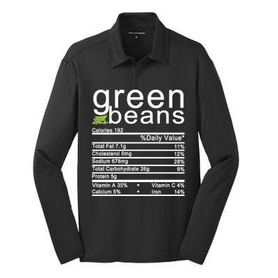 Green Beans Silk Touch Performance Long Sleeve Polo