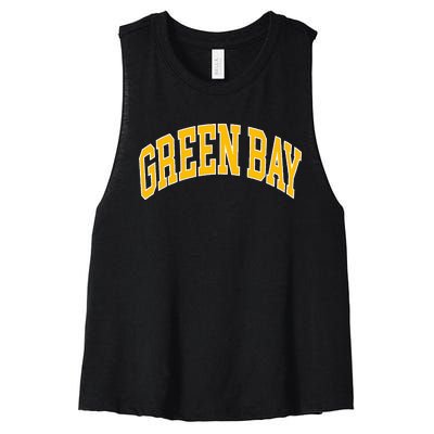 Green Bay Women's Racerback Cropped Tank